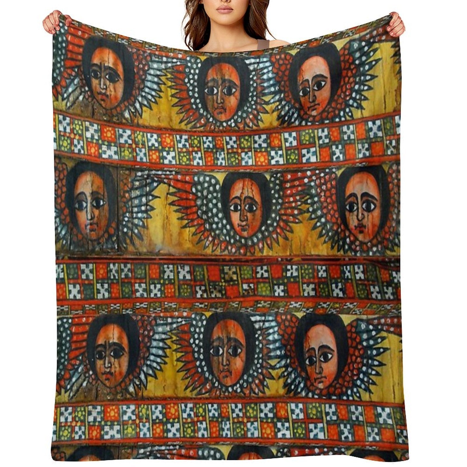 Ethiopian ሐበሻ Anti-pilling Throw Blanket