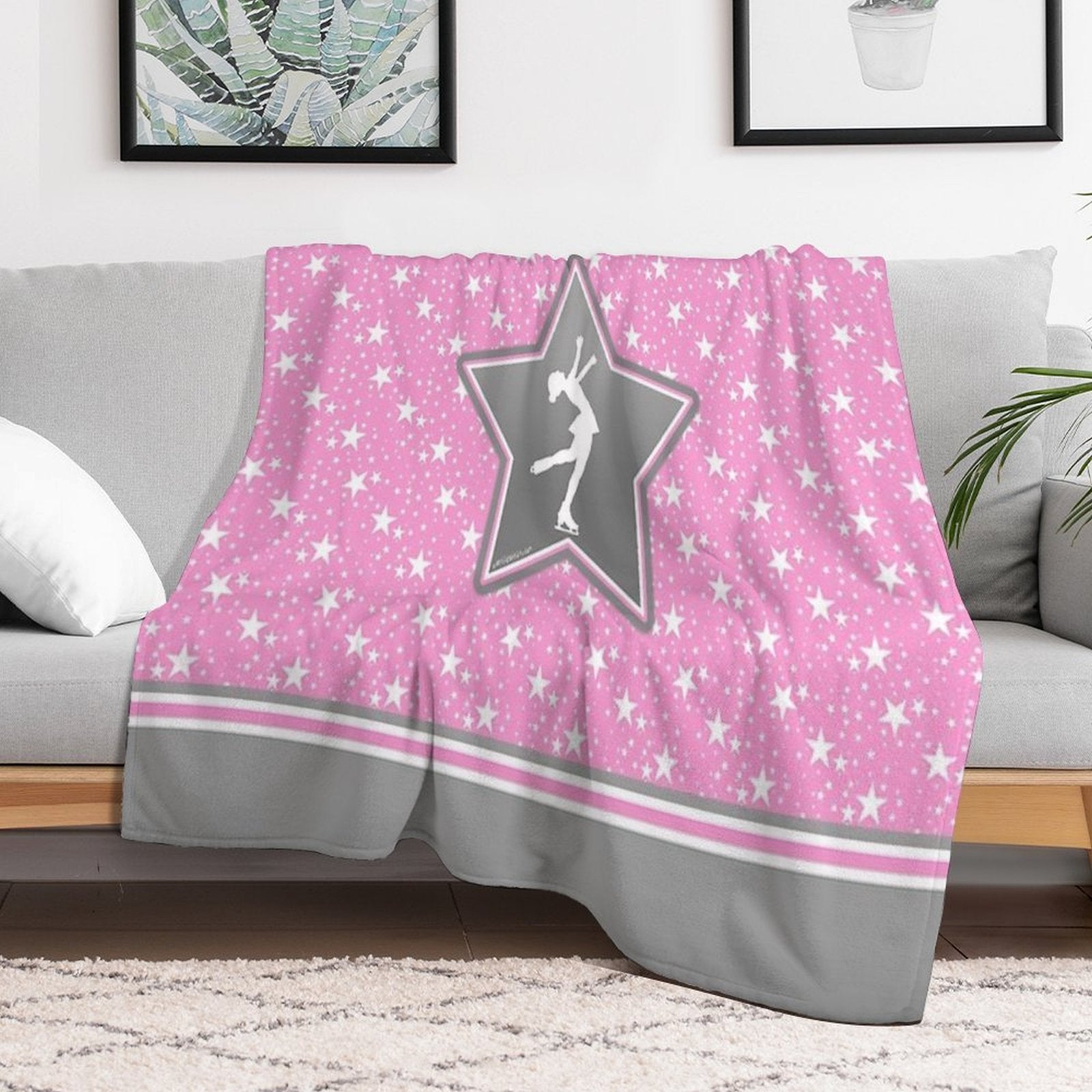 Figure Skating Among The Stars All-season Throw Blanket