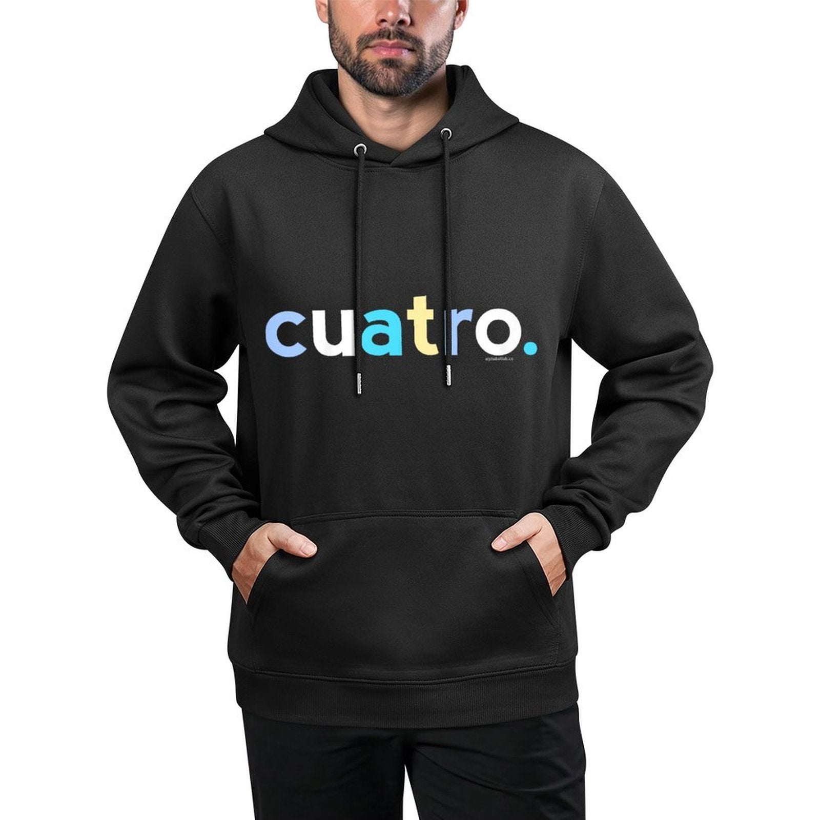 Kids 4th Birthday Boy 4 Year Old Cuatro Anos  Spanish Gift Adjustable Hood Hoodie