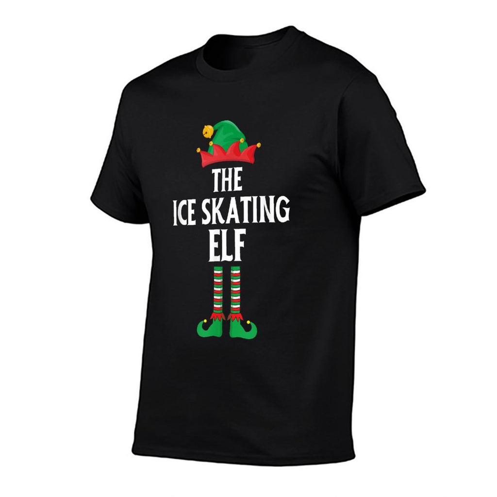 Funny Ice Skating Costume Christmas Santa Xmas  Relaxed-fit T-Shirt