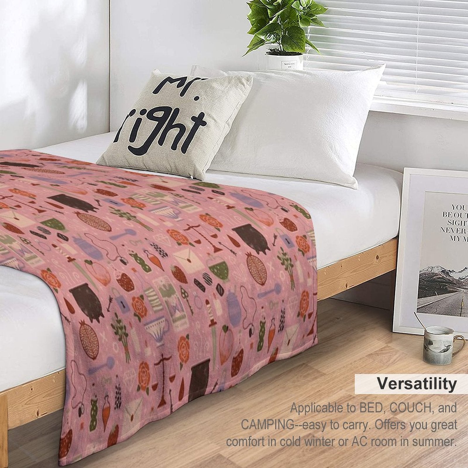 Love Potion Easy Care Throw Blanket