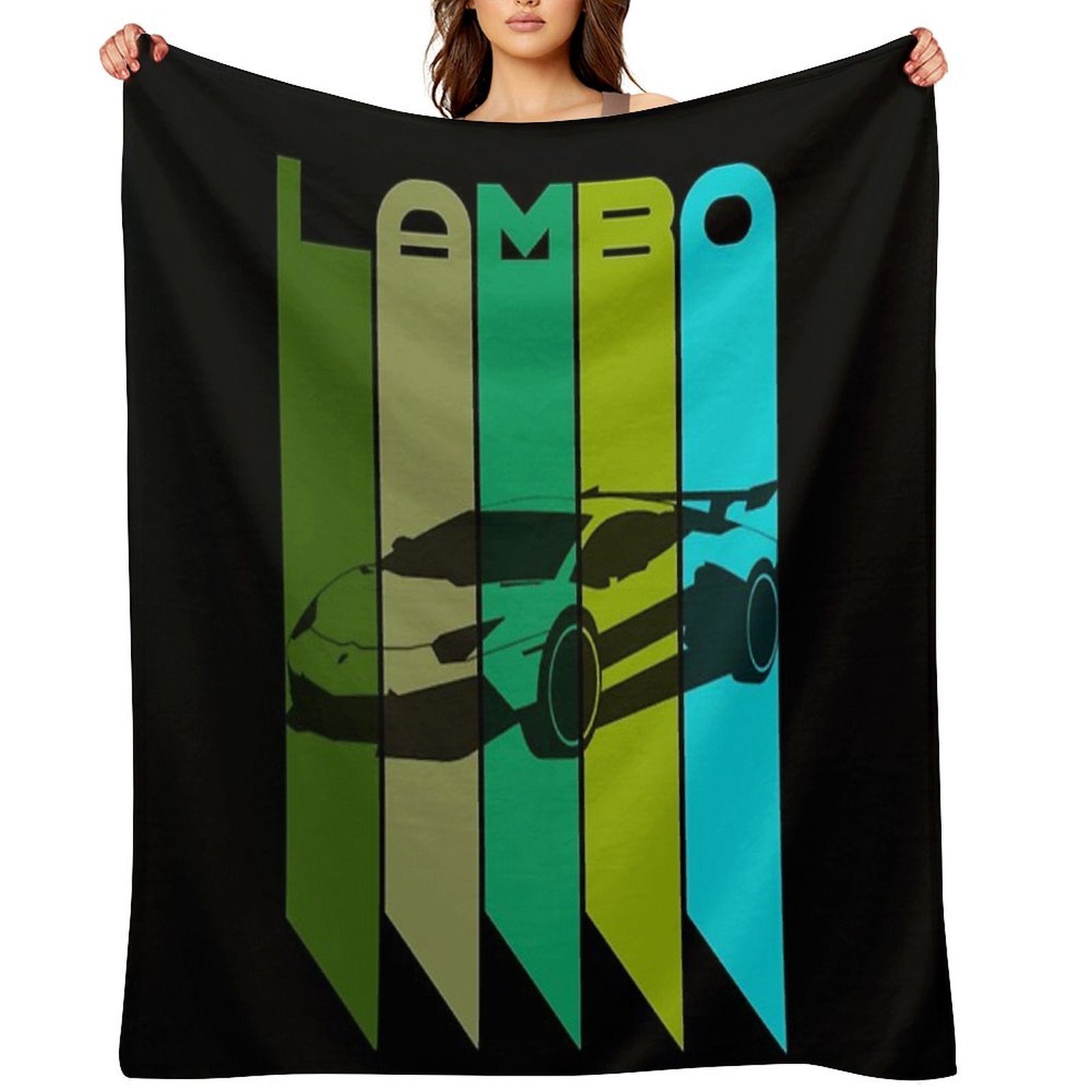 I Love My Lamborghini Velvety-soft Throw Blanket