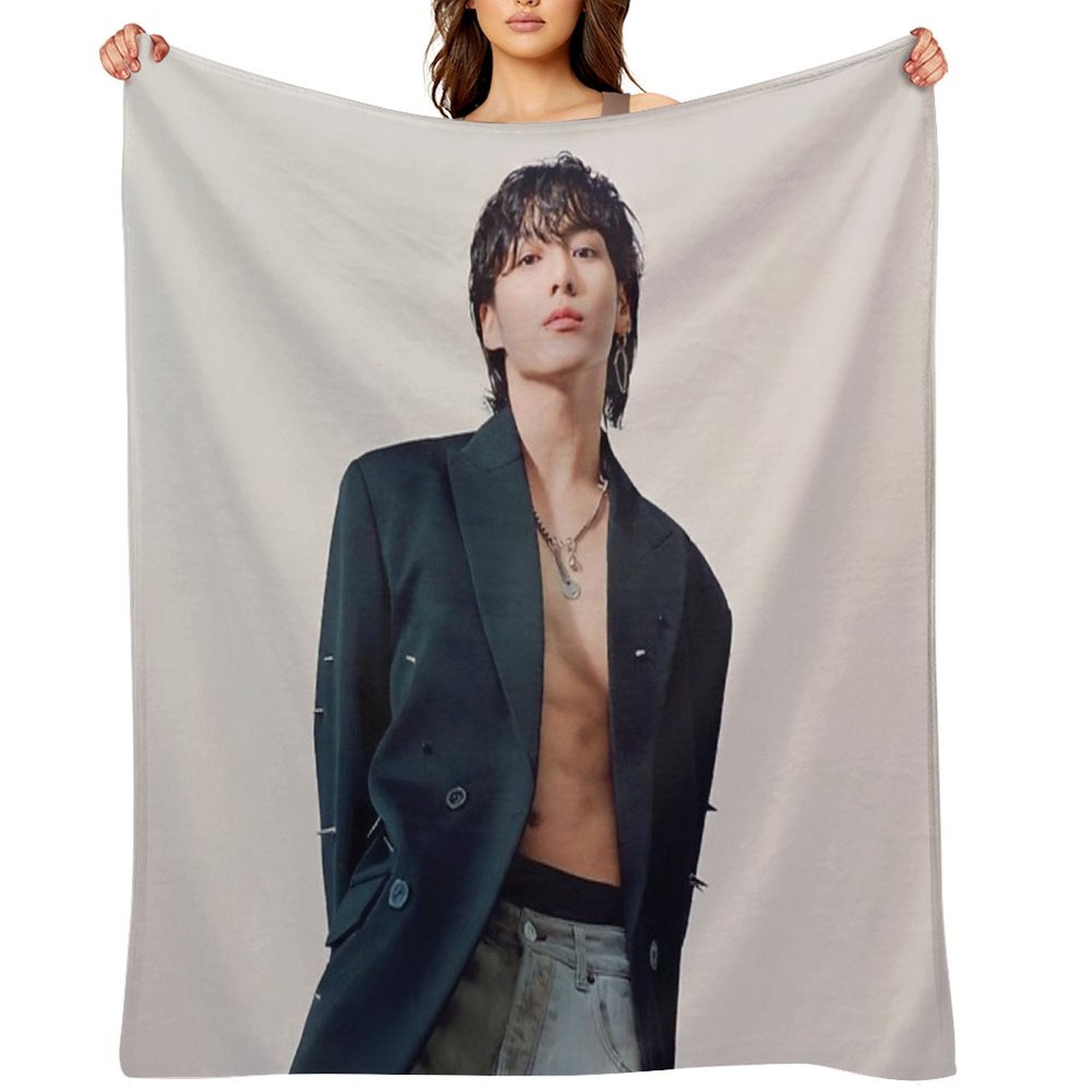 Bts Jungkook Velvety-soft Throw Blanket