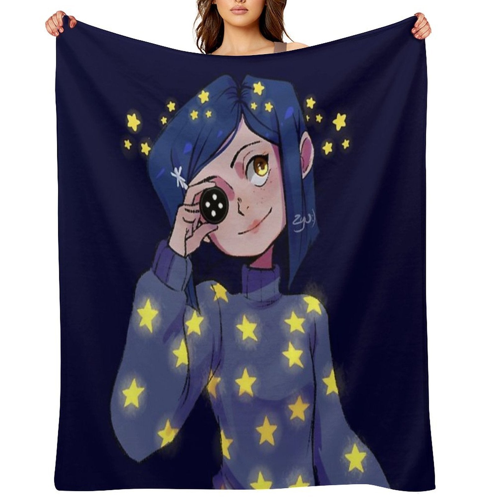 Coraline Shining Stars Versatility Throw Blanket