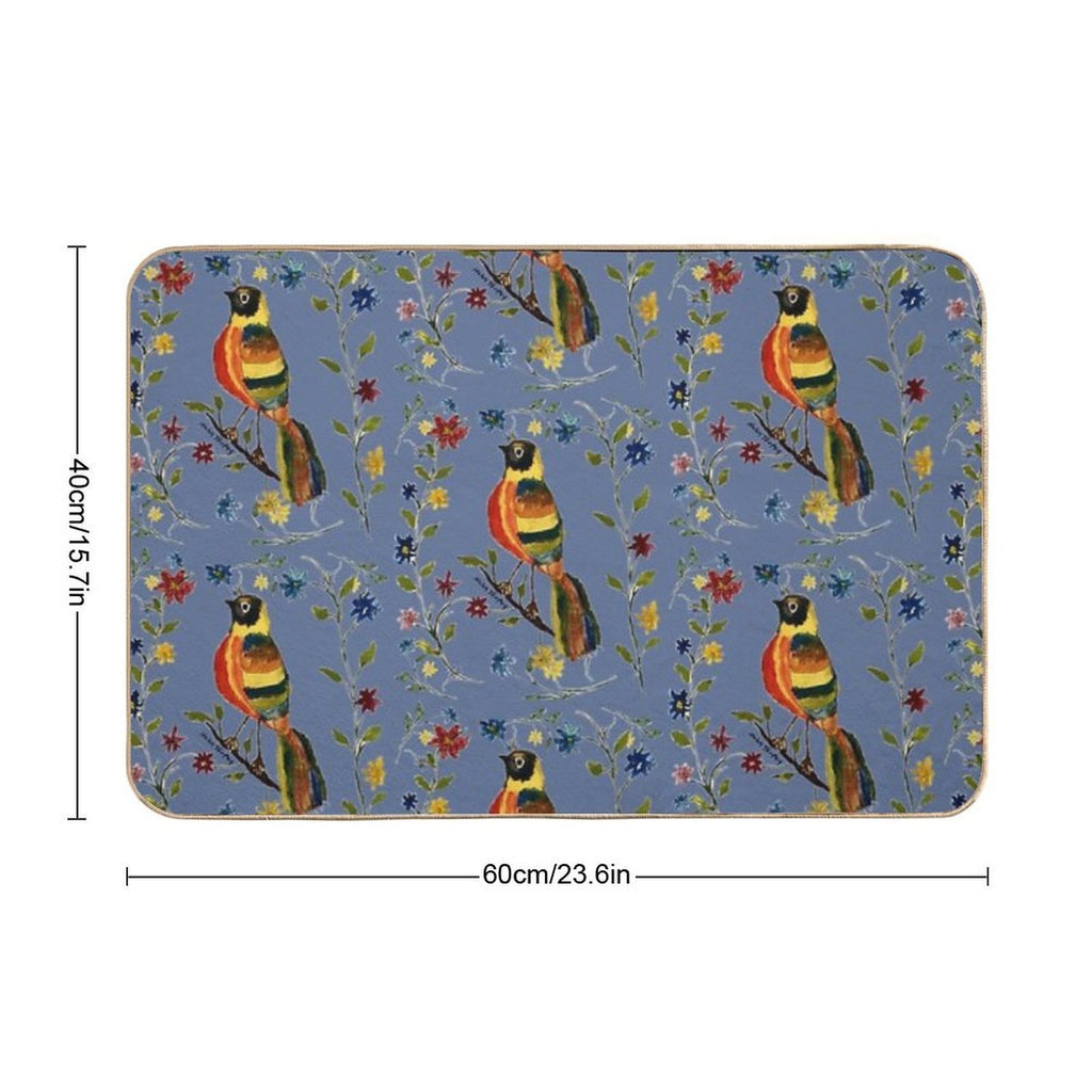 Tropical Bird  High-Traffic Bath Mat