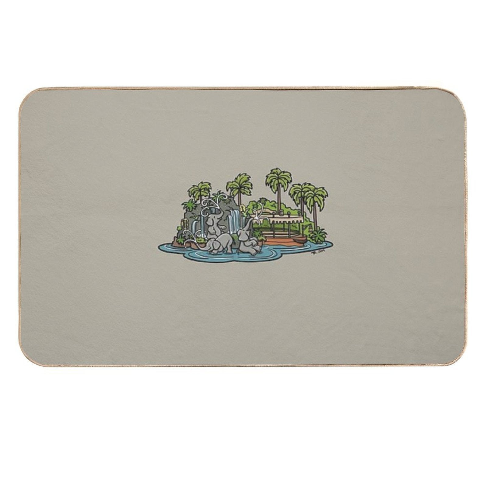 Jungle  Easy To Clean Bath Mat