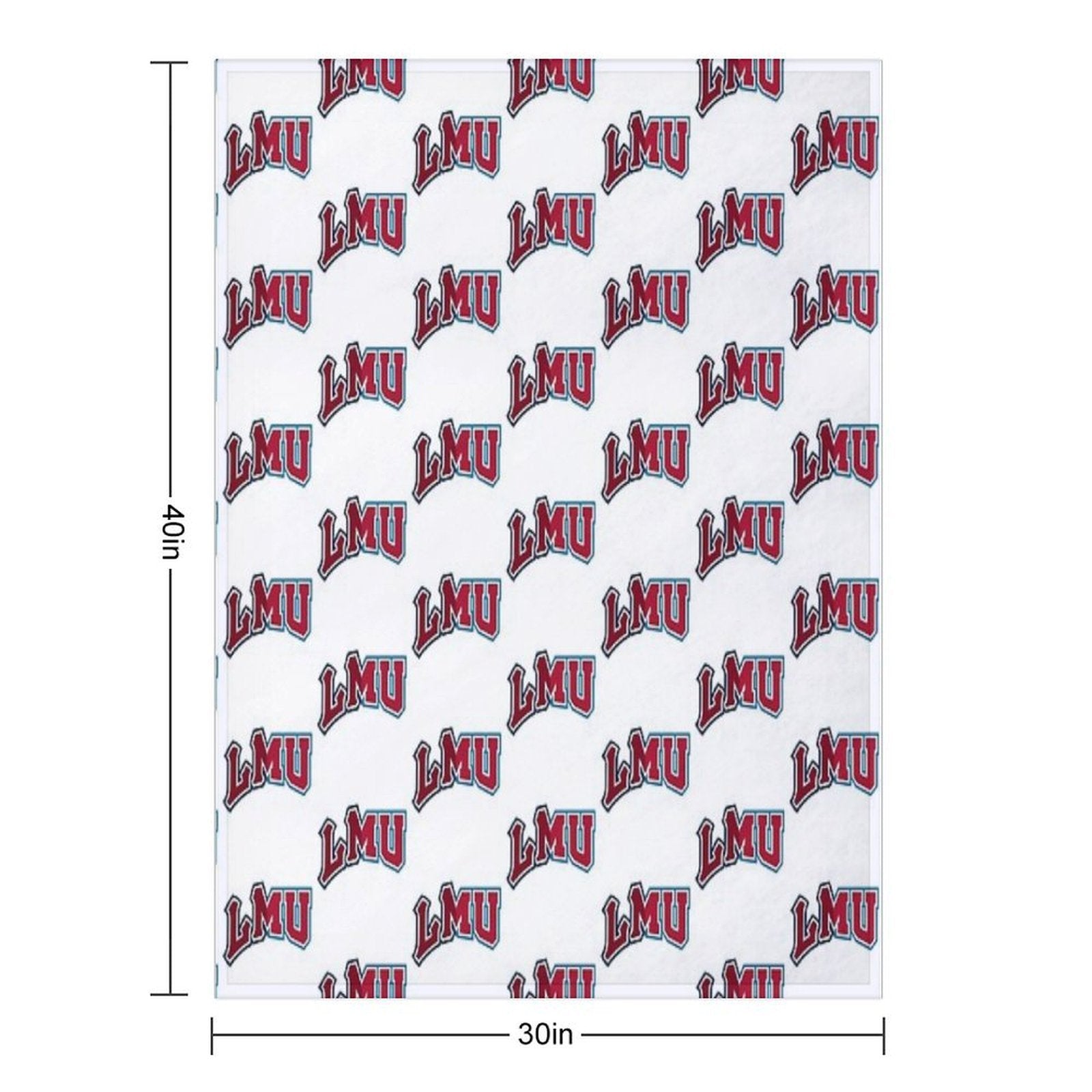 LMU Logo Transition Multi-functional Throw Blanket