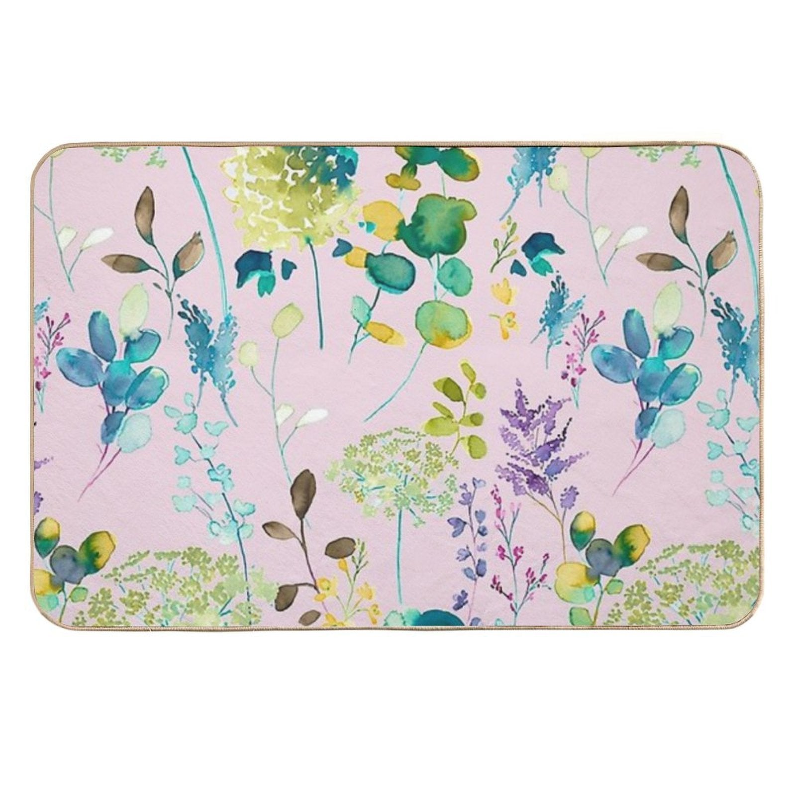 Botanical Floral  Versatile Bath Mat