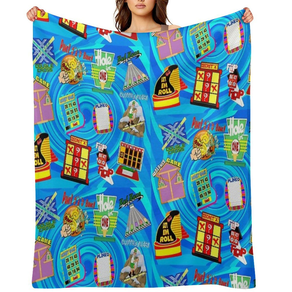 TV Game Show Contestant - TPIR (The Price Is...) Gift-ready Throw Blanket