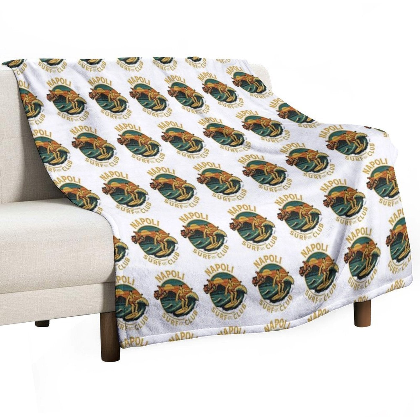 NAPOLI SURF CLUB All-season Throw Blanket