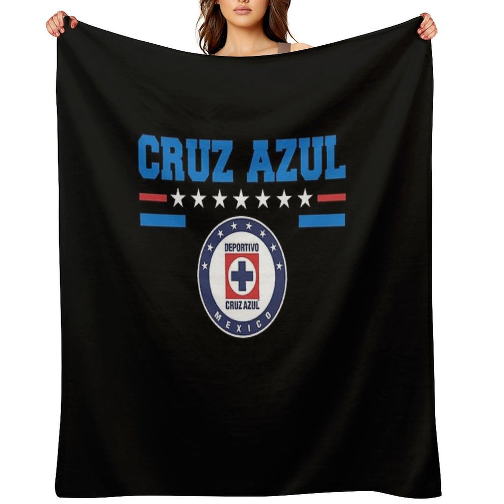 Cruz Azul Mexican Team Stars And Stripes Versatility Throw Blanket