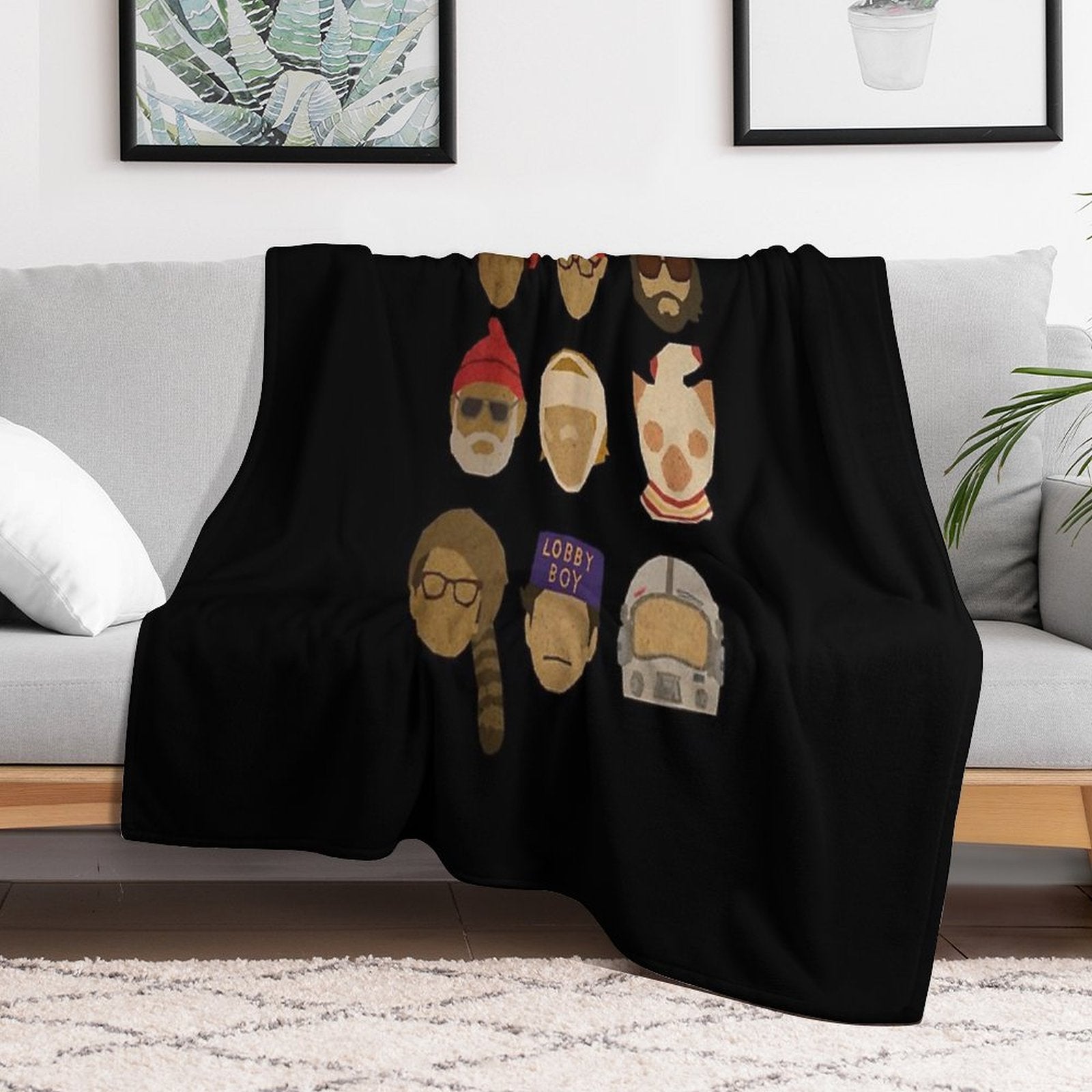 Wes Anderson's Hats   Trending Tshirt Multi-functional Throw Blanket