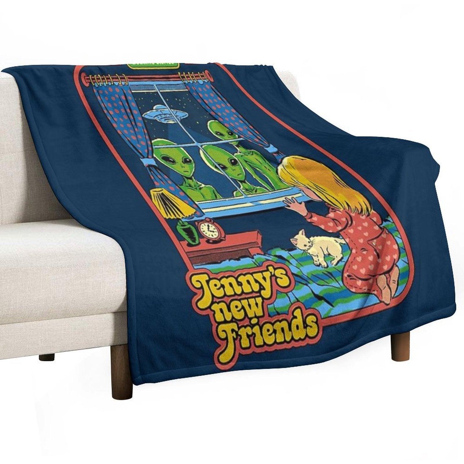 Jenny's New Friends Quick-dry Throw Blanket