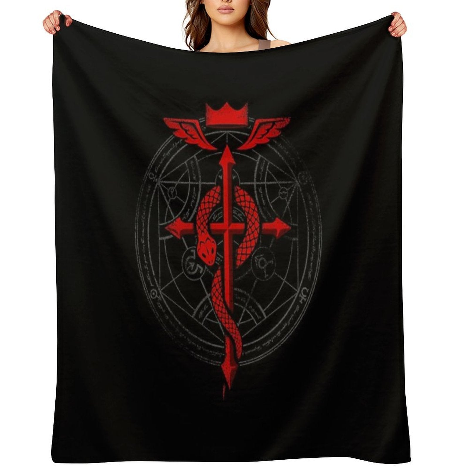 Alchemist Flamel Machine-washable Throw Blanket