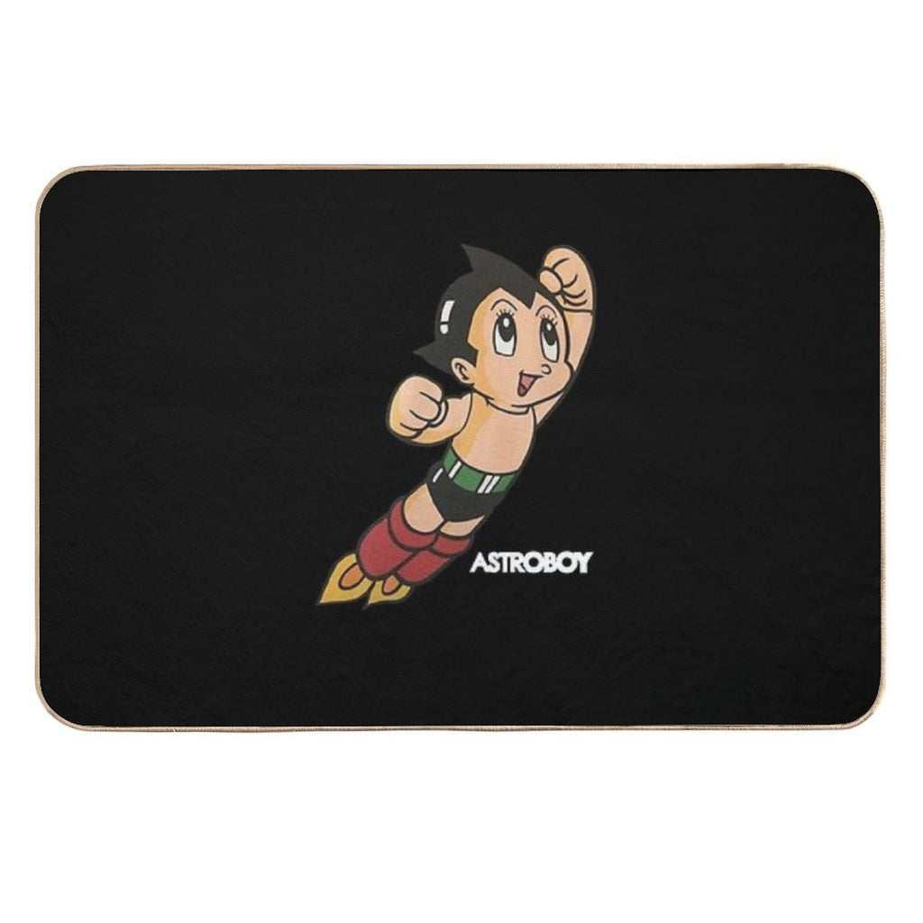 Vintage Astroboy Anime Robot Show Astro Boy Space Art Childhood Cartoon Manga  Absorbent Bath Mat