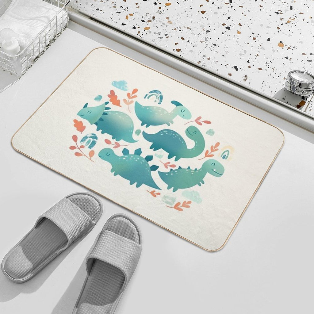 Baby Dinosaurs  Dirt-Trapping Bath Mat