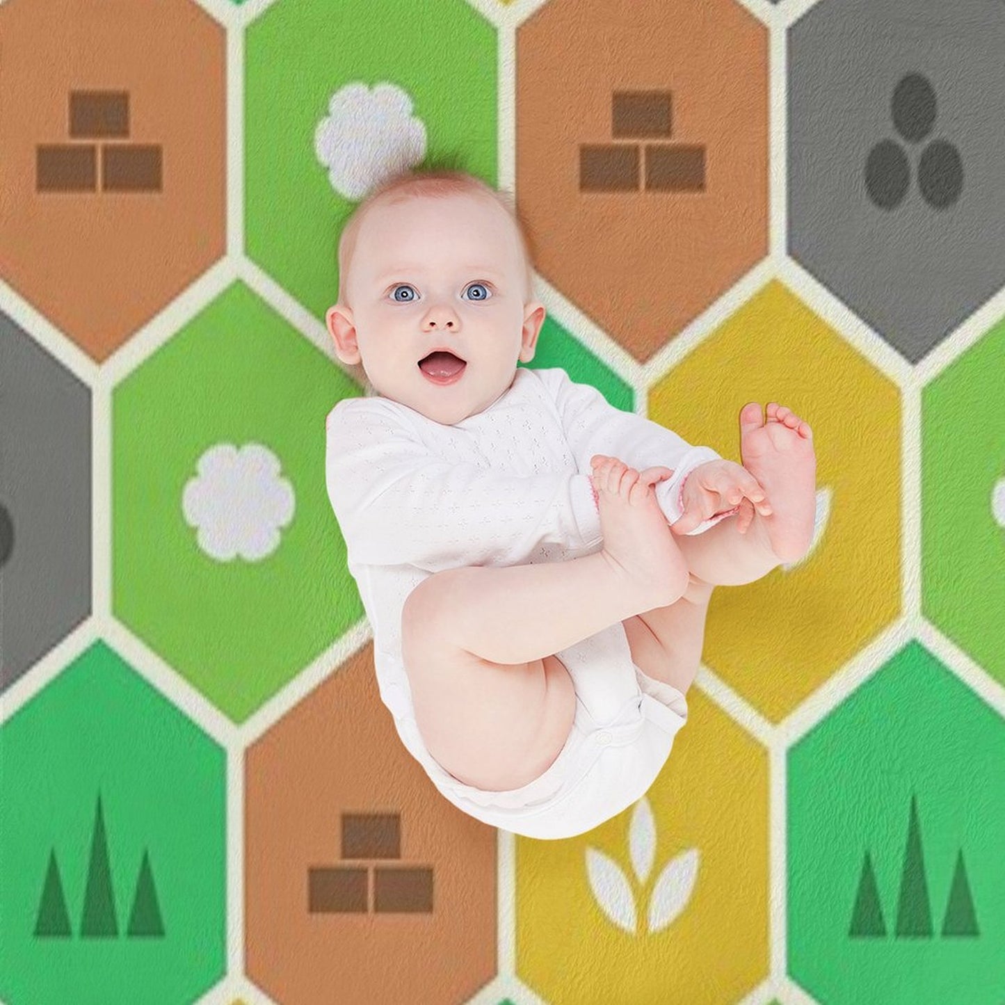 Minimalist Settlers Tile Board Games Easy Care Throw Blanket