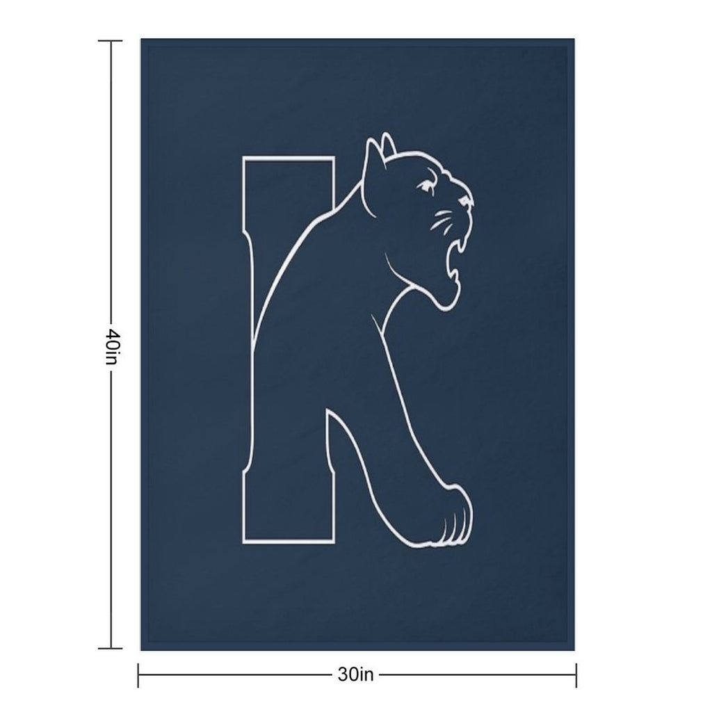 Kean Cougars Anti-pilling Throw Blanket