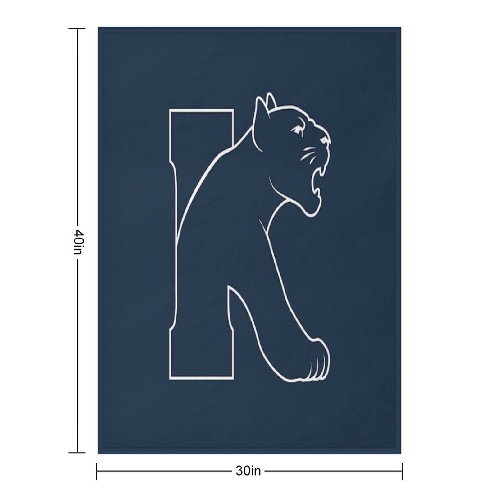 Kean Cougars Anti-pilling Throw Blanket