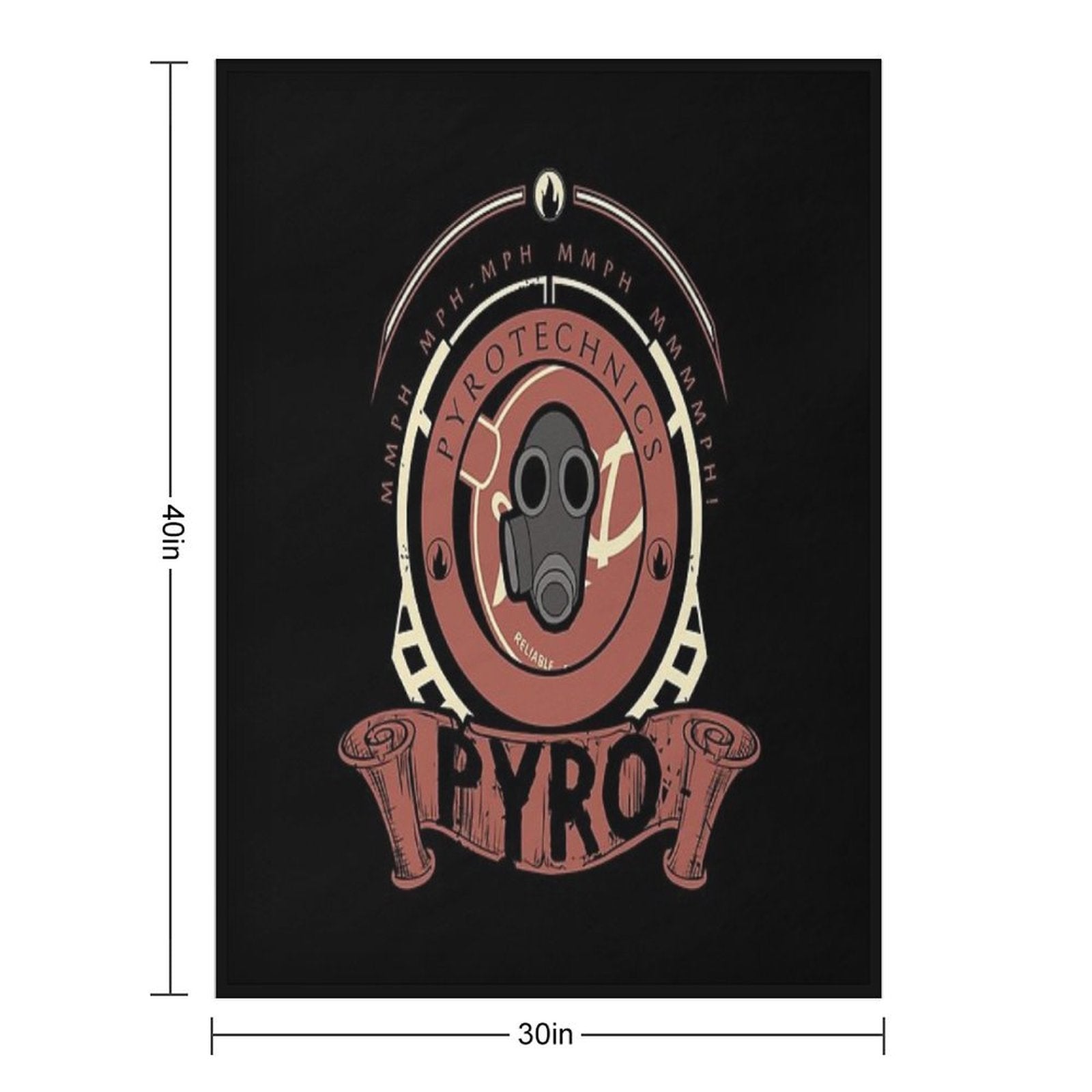 PYRO - RED TEAM Comfort Throw Blanket