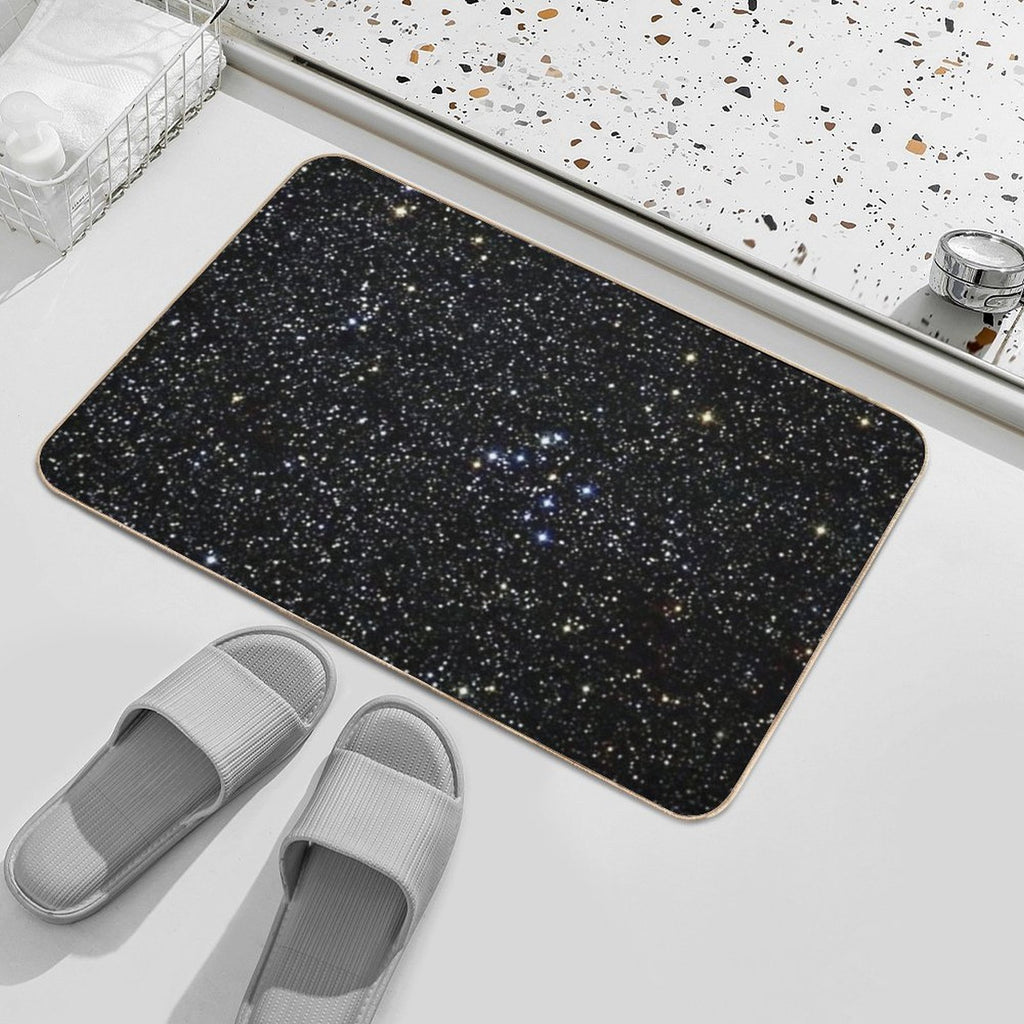 Black Glitter  Pet-Safe Bath Mat