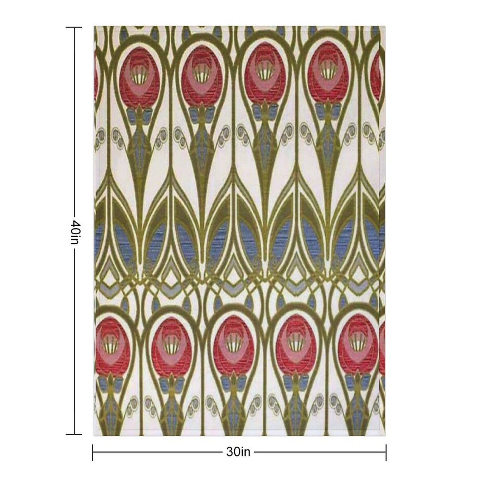 Charles Rennie Mackintosh Design Durable Throw Blanket