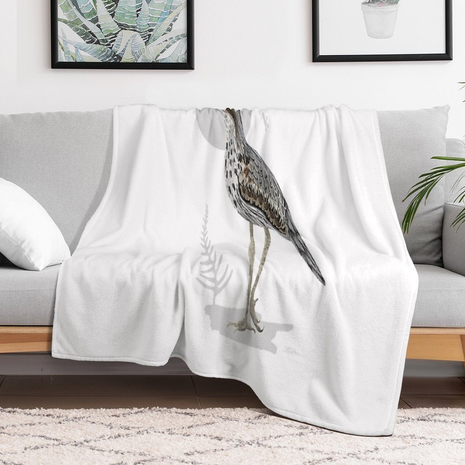 Bush Stone-curlew Plush Throw Blanket