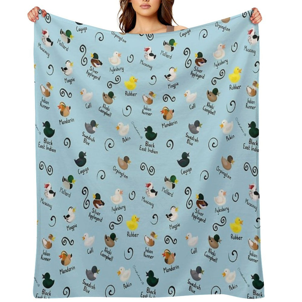 Ducks Ducks Ducks Versatility Throw Blanket