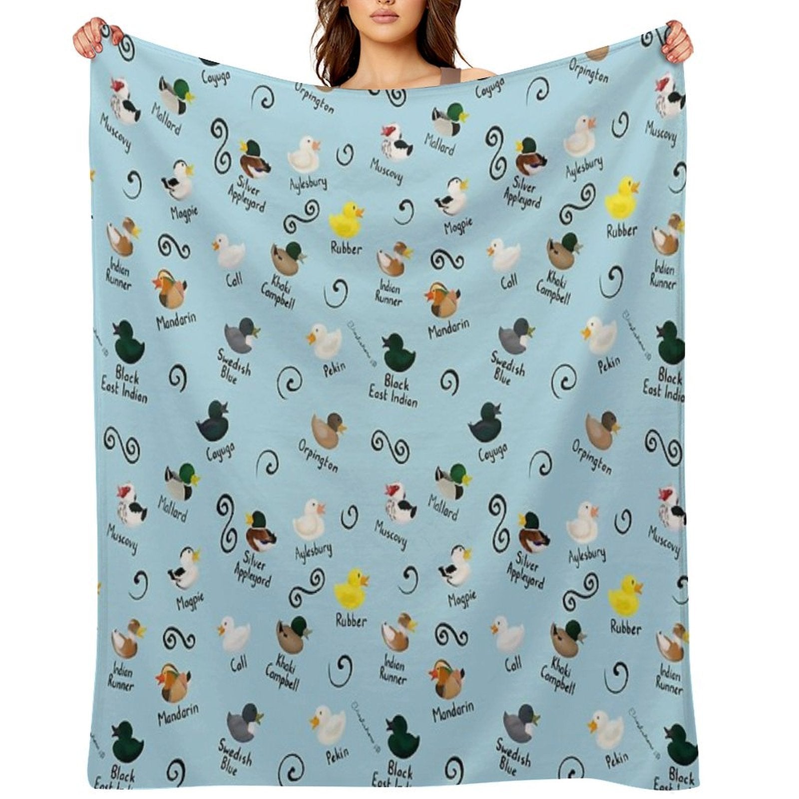 Ducks Ducks Ducks Versatility Throw Blanket
