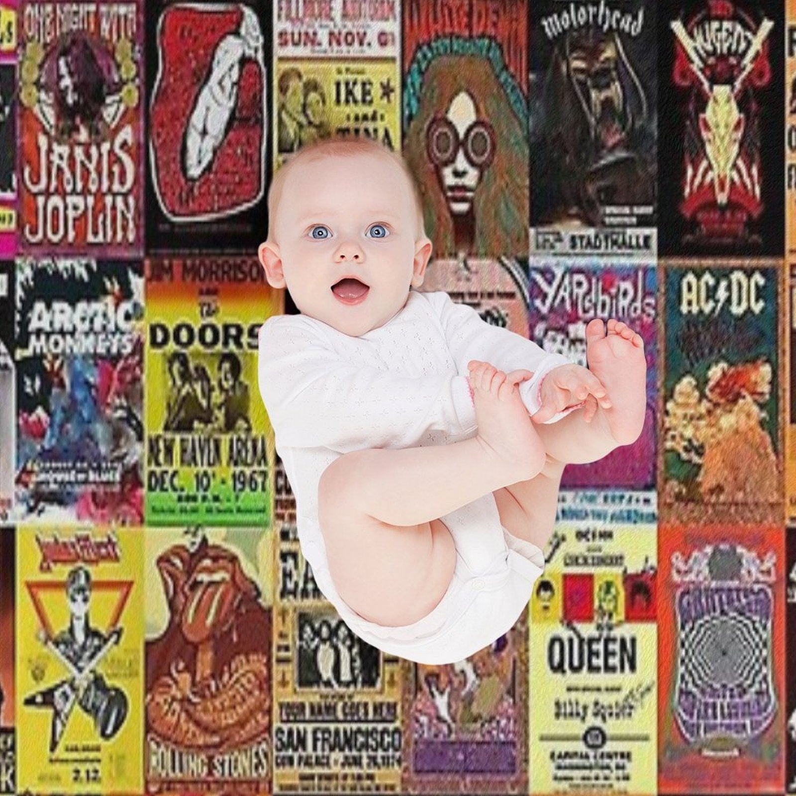 Rock Collage Quick-dry Throw Blanket