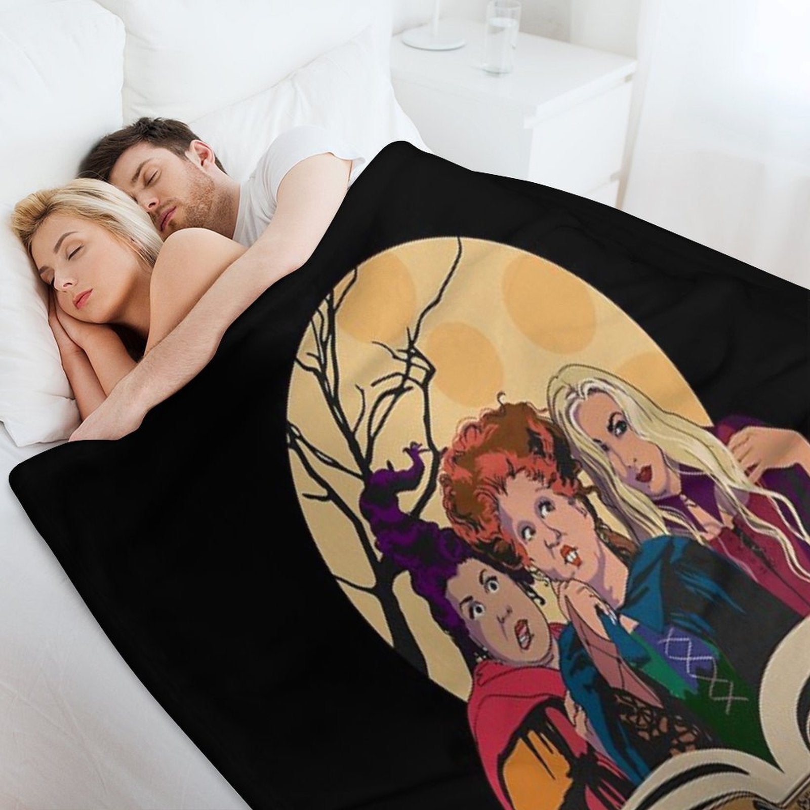 Hocus Pocus Sanderson Sisters Premium Throw Blanket