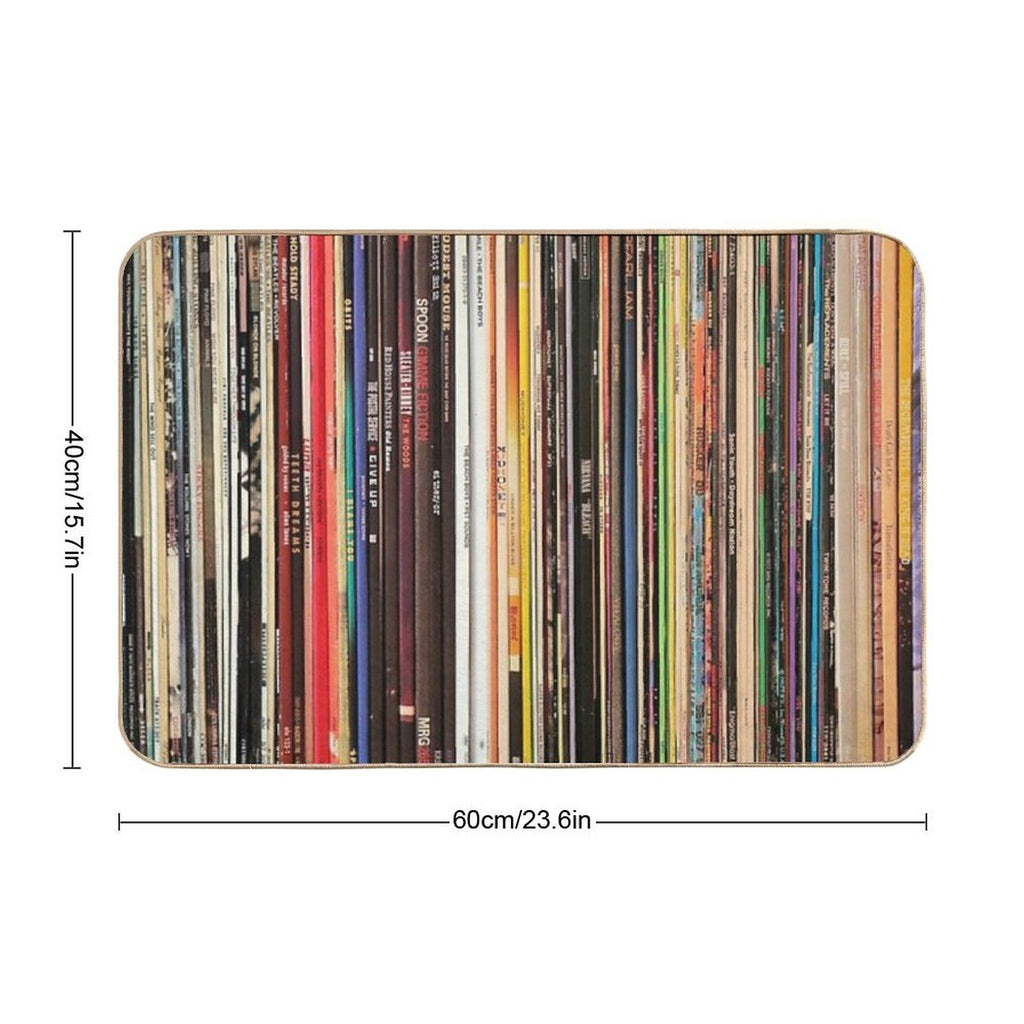Ultimate Vinyl Record Collection  Repositionable Bath Mat