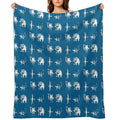 Divine Beasts Eco-conscious Throw Blanket