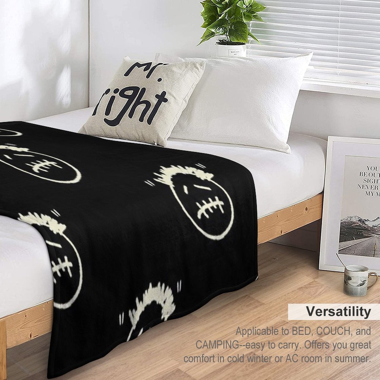 Cactus Jack Logo Sustainable Throw Blanket