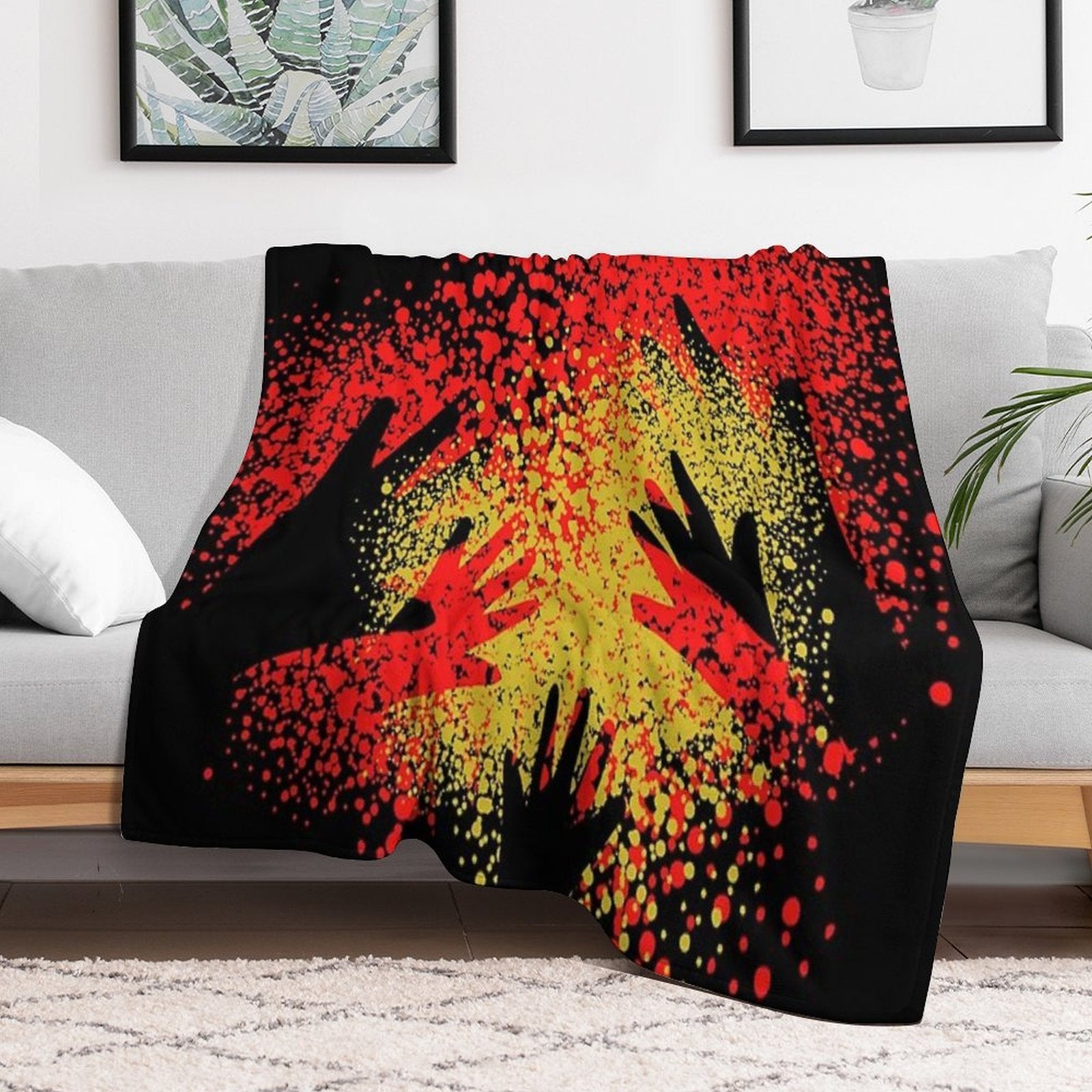 Awesome Aboriginal Art Shrink-resistant Throw Blanket