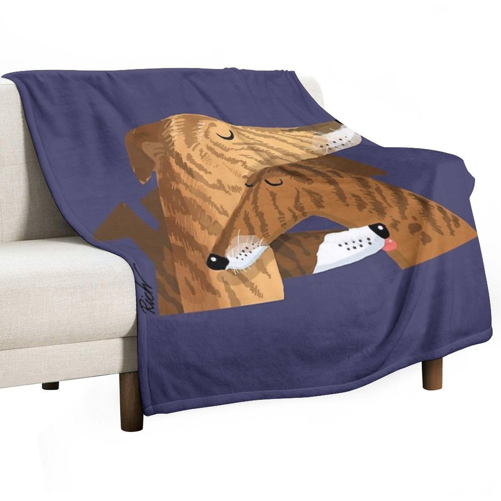 Brindle-ish Allsorts Shrink-resistant Throw Blanket