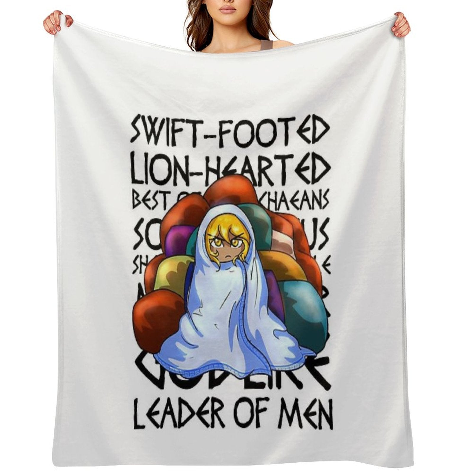 Epithets of Achilles Multi-functional Throw Blanket