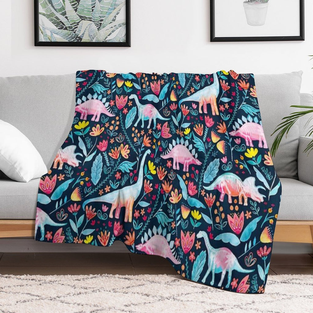 Dinosaur Delight Multi-functional Throw Blanket