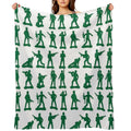 Army Man Graphics Premium Throw Blanket