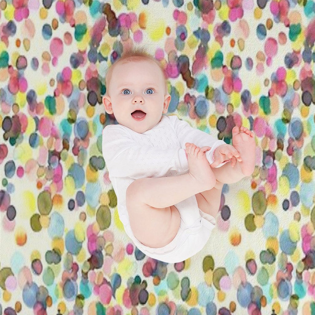 Color Drops Wrinkle-free Throw Blanket