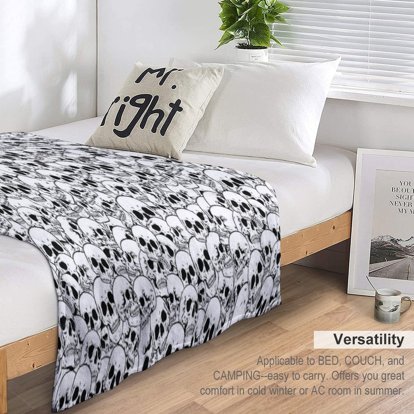 Skulls Durable Throw Blanket