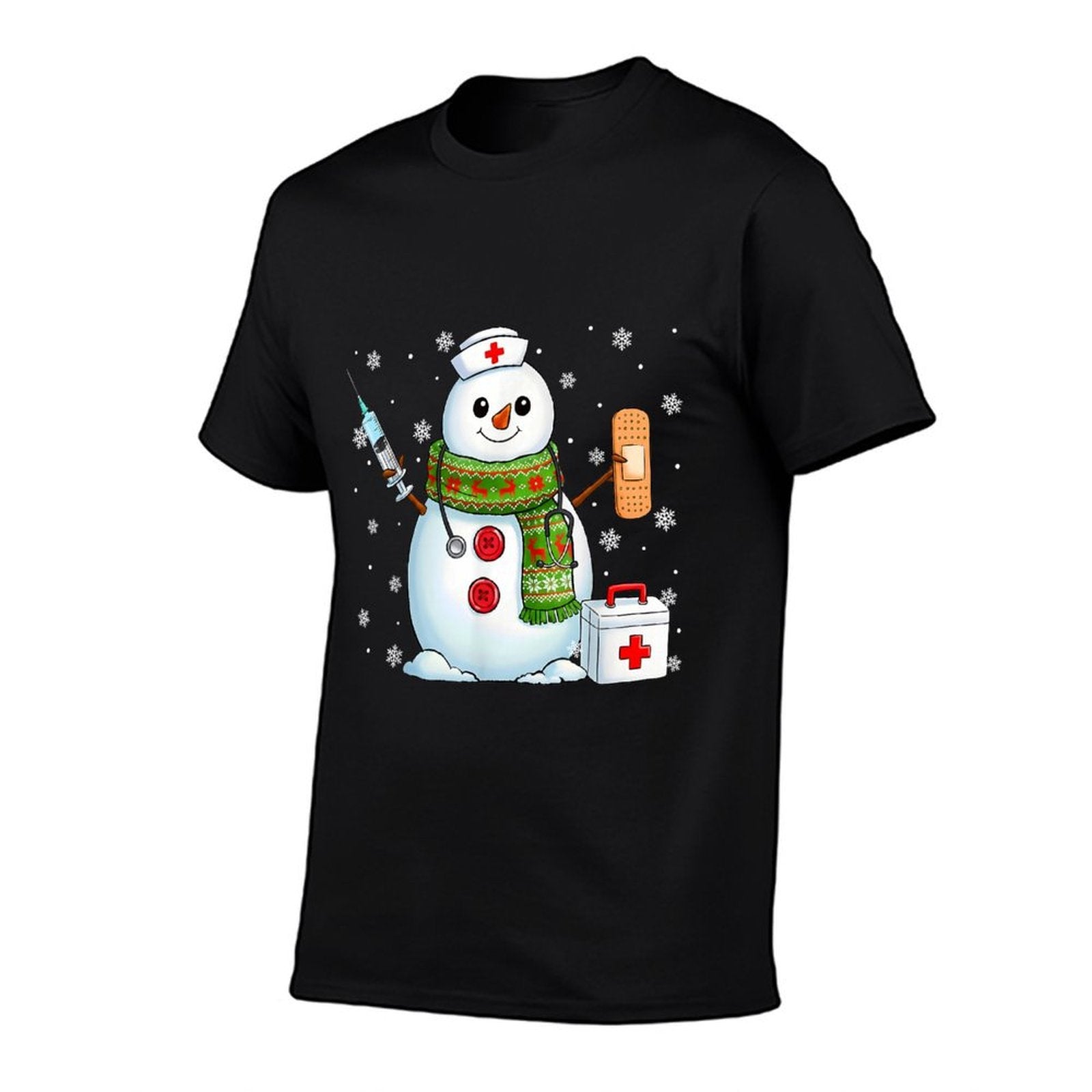 Funny Snowman Nurse Pjs Pajamas Christmas Xmas Women Men  Lightweight T-Shirt