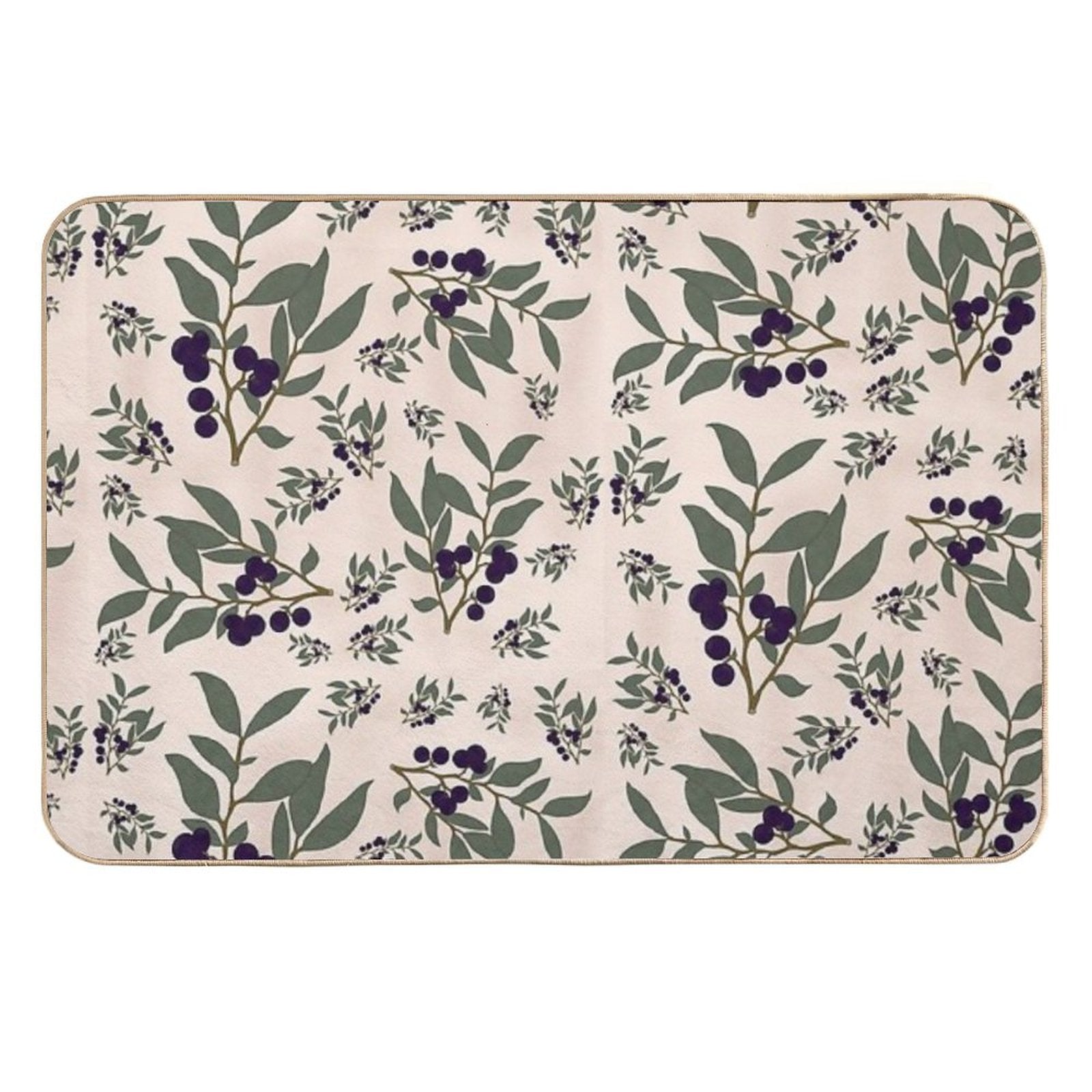 Huckleberry Pattern  Multi-Purpose Bath Mat