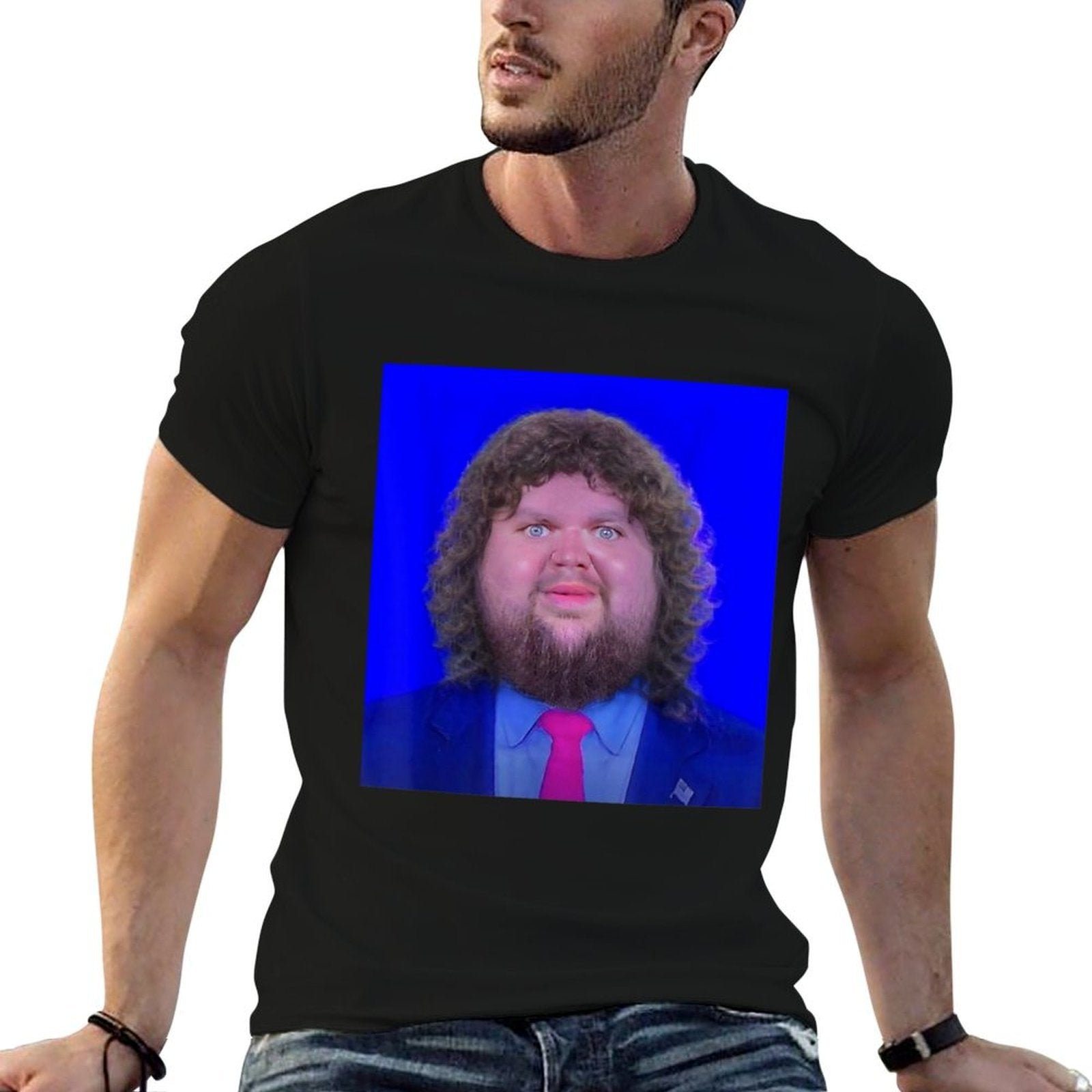JD Vance Face Meme  Easy-care T-Shirt