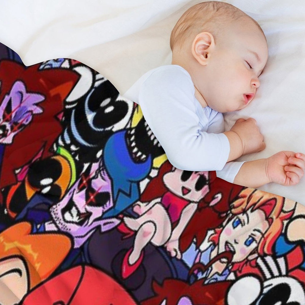 Friday Night Funkin Collage Multi-functional Throw Blanket