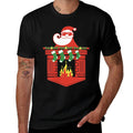 Santa Claus Fireplace Pocket Funny Christmas  Moisture-wicking T-Shirt