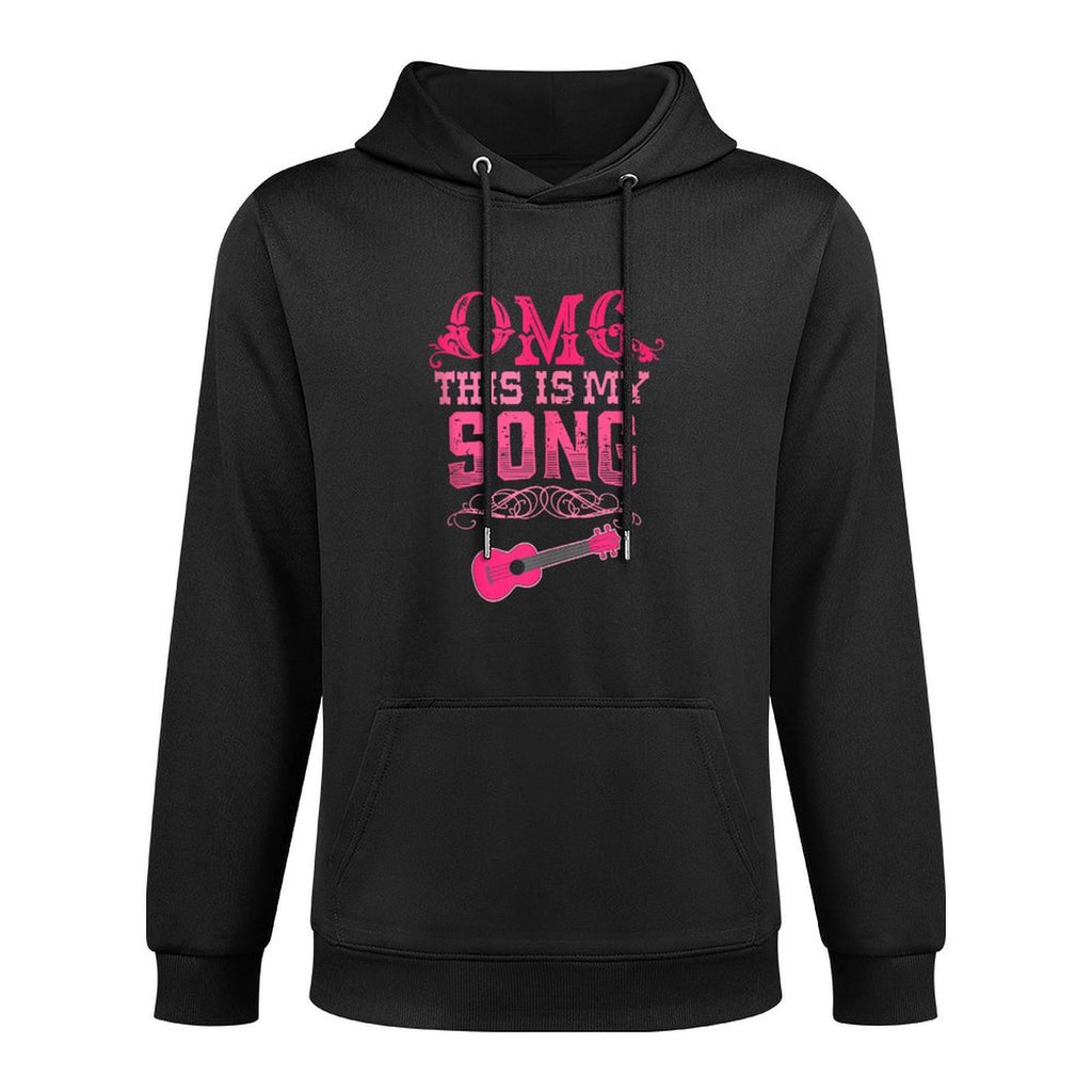 OMG This Is My Song Guitar Cowboy Howdy Western Design Versatile Streetwear Hoodie