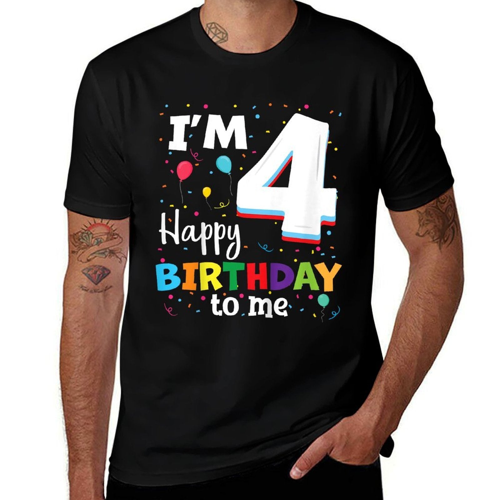 Four 4yr 4th Birthday Happy Birthday Boy 4 Years Old Comfortable T-Shirt