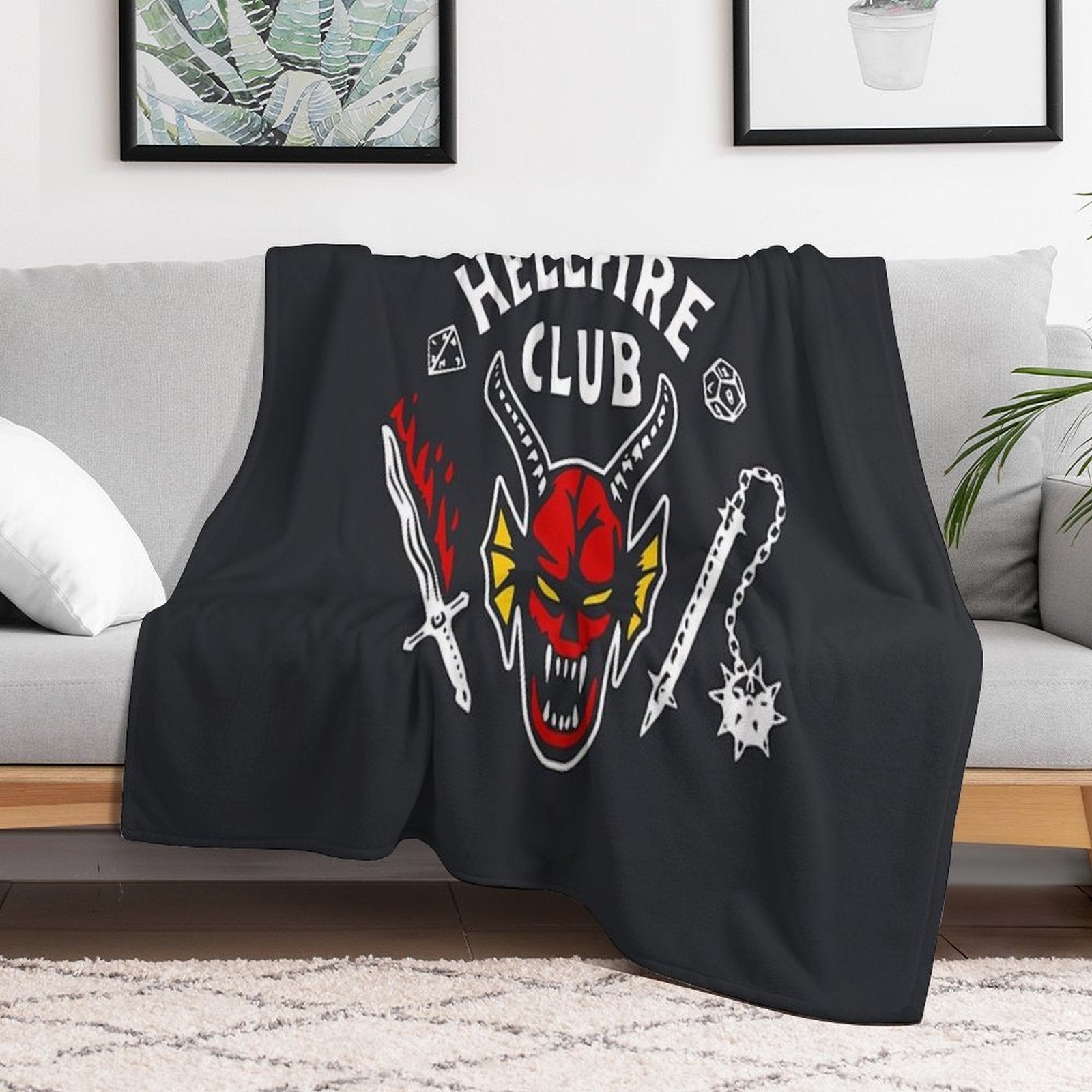 Tv Show Design Stickers Prints Art Game Design T-shirts Shrink-resistant Throw Blanket