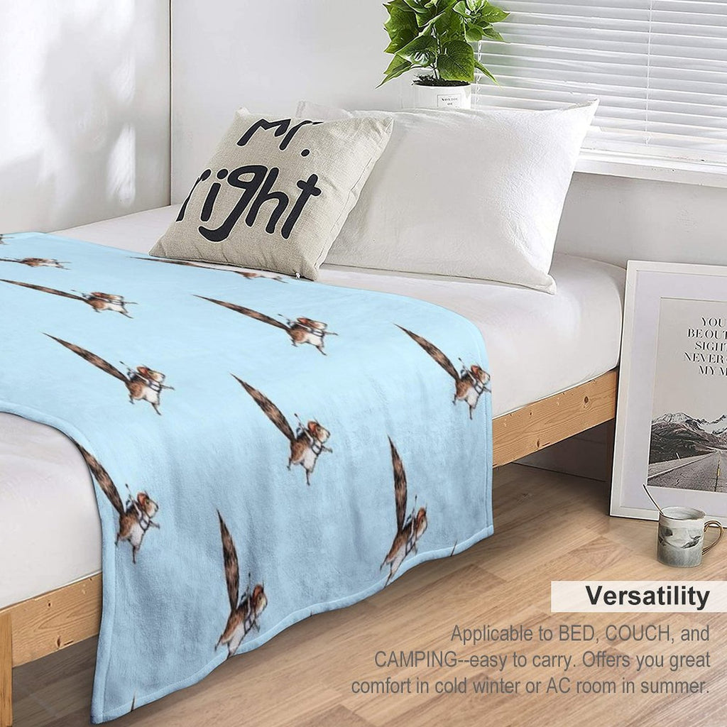 Skydiver Squirrel, Skydiving Adventure Design Anti-pilling Throw Blanket